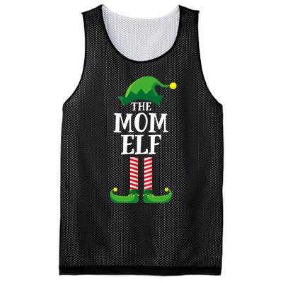 Mom Elf Matching Family Group Christmas Party Mesh Reversible Basketball Jersey Tank