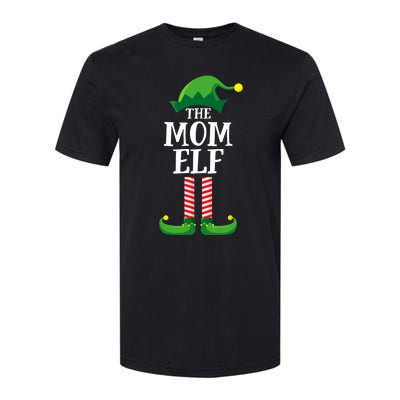 Mom Elf Matching Family Group Christmas Party Softstyle CVC T-Shirt