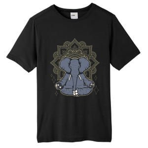 Mandala Elephant Makes Yoga Meditation Chakra Great Gift Tall Fusion ChromaSoft Performance T-Shirt