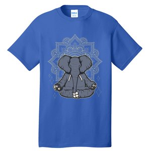 Mandala Elephant Makes Yoga Meditation Chakra Great Gift Tall T-Shirt