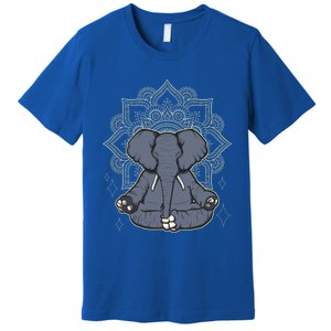 Mandala Elephant Makes Yoga Meditation Chakra Great Gift Premium T-Shirt