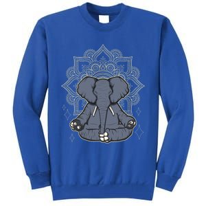 Mandala Elephant Makes Yoga Meditation Chakra Great Gift Tall Sweatshirt