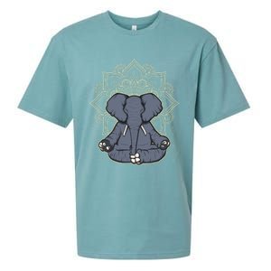 Mandala Elephant Makes Yoga Meditation Chakra Great Gift Sueded Cloud Jersey T-Shirt