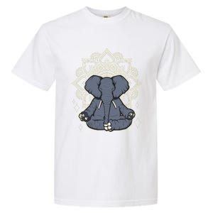 Mandala Elephant Makes Yoga Meditation Chakra Great Gift Garment-Dyed Heavyweight T-Shirt