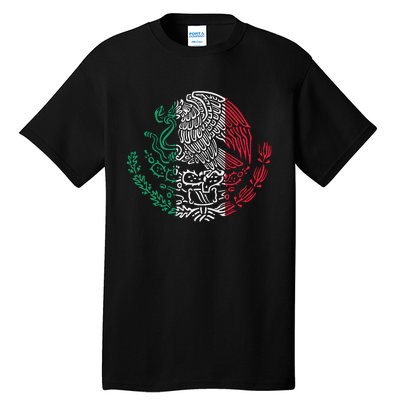 Mexican Eagle Mexico Flag Tall T-Shirt