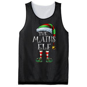 Maths Elf Matching Family Mathmatics Christmas Elf Mesh Reversible Basketball Jersey Tank