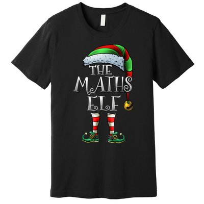 Maths Elf Matching Family Mathmatics Christmas Elf Premium T-Shirt