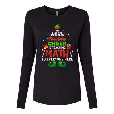 Maths Elf Matching Family Mathmatics Christmas Elf Womens Cotton Relaxed Long Sleeve T-Shirt