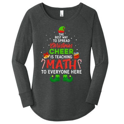 Maths Elf Matching Family Mathmatics Christmas Elf Women's Perfect Tri Tunic Long Sleeve Shirt