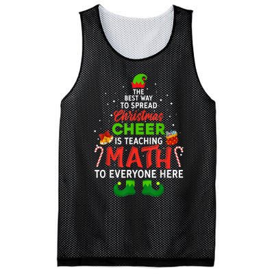 Maths Elf Matching Family Mathmatics Christmas Elf Mesh Reversible Basketball Jersey Tank