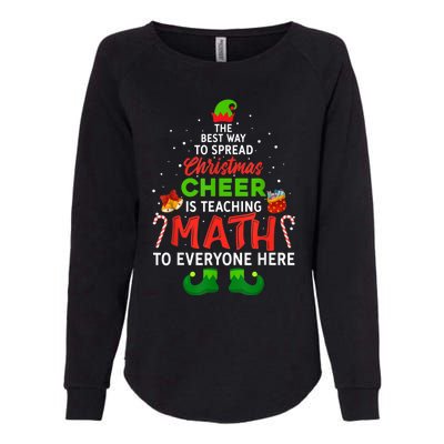 Maths Elf Matching Family Mathmatics Christmas Elf Womens California Wash Sweatshirt