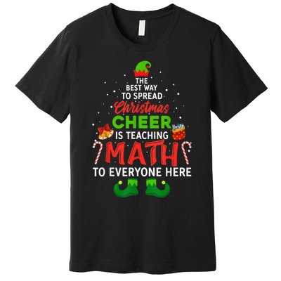 Maths Elf Matching Family Mathmatics Christmas Elf Premium T-Shirt