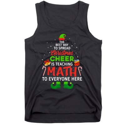 Maths Elf Matching Family Mathmatics Christmas Elf Tank Top