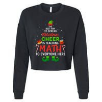 Maths Elf Matching Family Mathmatics Christmas Elf Cropped Pullover Crew