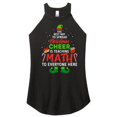 Maths Elf Matching Family Mathmatics Christmas Elf Women's Perfect Tri Rocker Tank