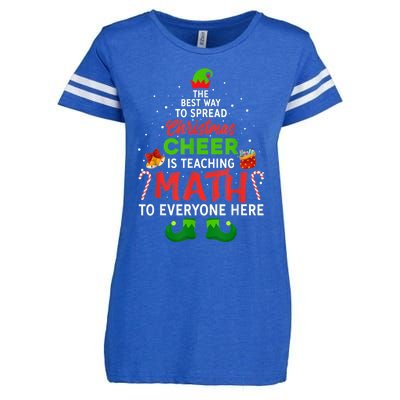 Maths Elf Matching Family Mathmatics Christmas Elf Enza Ladies Jersey Football T-Shirt