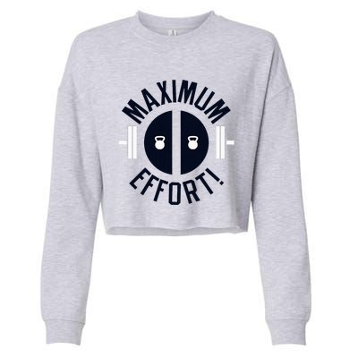 Maximum Effort Cropped Pullover Crew