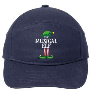 Musical Elf Matching Family Group Christmas Party 7-Panel Snapback Hat