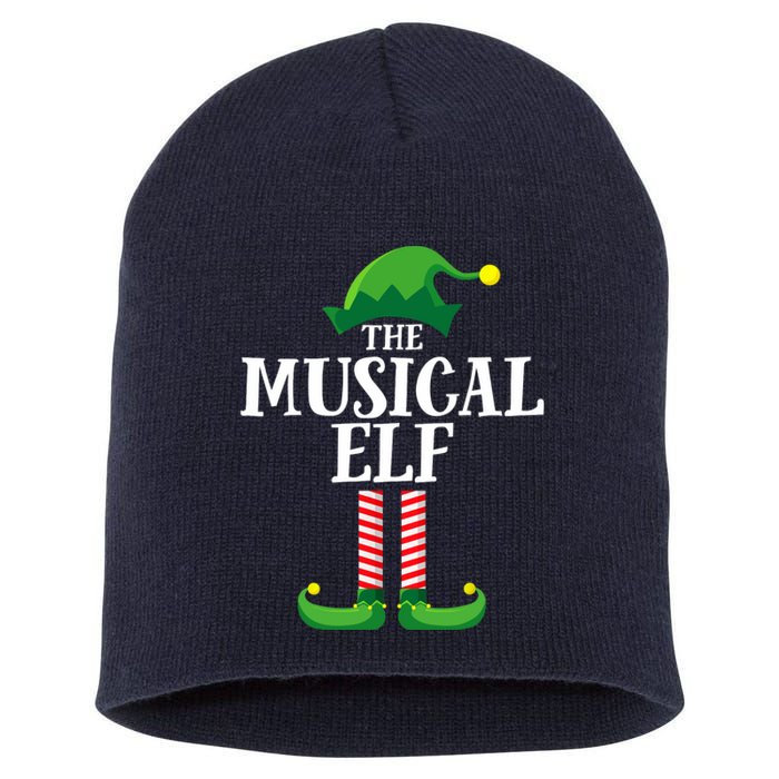 Musical Elf Matching Family Group Christmas Party Short Acrylic Beanie