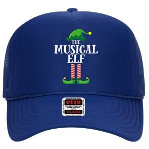 Musical Elf Matching Family Group Christmas Party High Crown Mesh Back Trucker Hat