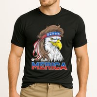 Merica Eagle Mullet 4th Of July American Flag Usa Cooling Performance Crew T-Shirt