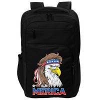 Merica Eagle Mullet 4th Of July American Flag Usa Impact Tech Backpack