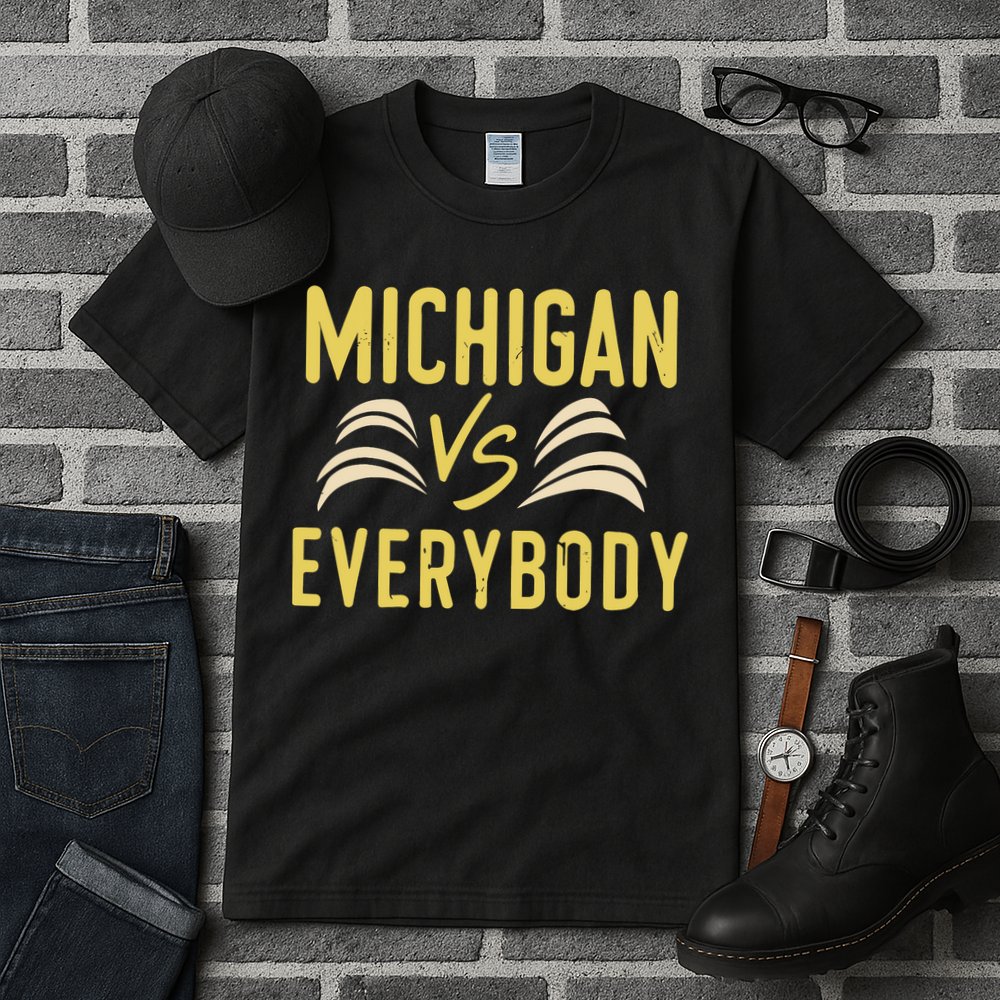 Michigan Everybody Michigan Vs Versus Against Everyone Tall T-Shirt