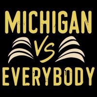 Michigan Everybody Michigan Vs Versus Against Everyone 16 in Basic Backpack