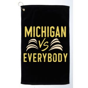 Michigan Everybody Michigan Vs Versus Against Everyone Platinum Collection Golf Towel