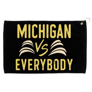 Michigan Everybody Michigan Vs Versus Against Everyone Grommeted Golf Towel