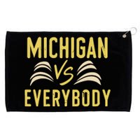 Michigan Everybody Michigan Vs Versus Against Everyone Grommeted Golf Towel