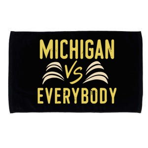 Michigan Everybody Michigan Vs Versus Against Everyone Microfiber Hand Towel