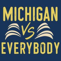Michigan Everybody Michigan Vs Versus Against Everyone Infant Baby Jersey Bodysuit