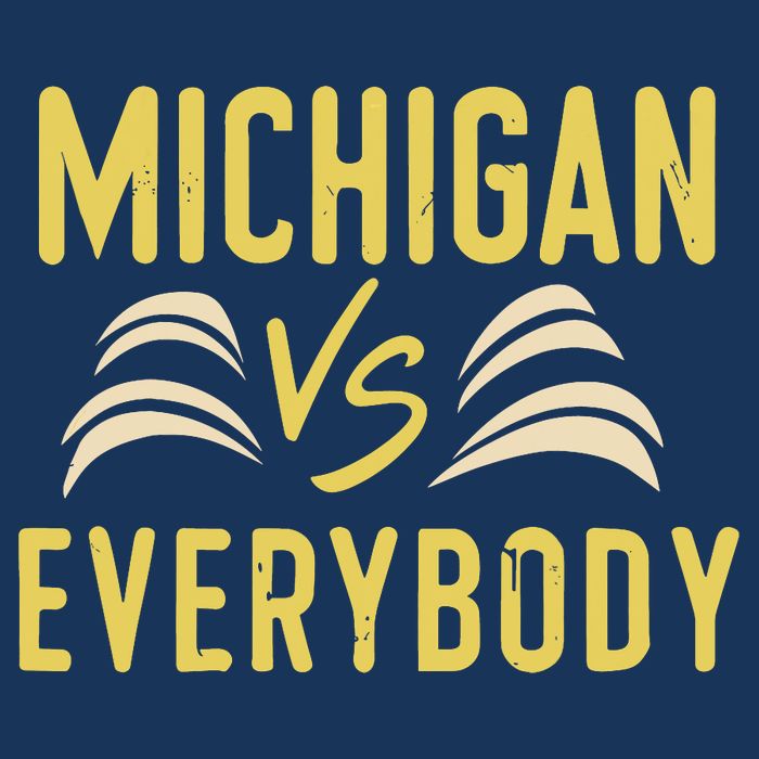 Michigan Everybody Michigan Vs Versus Against Everyone Infant Baby Jersey Bodysuit