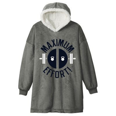 Maximum Effort Hooded Wearable Blanket