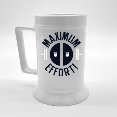 Maximum Effort Beer Stein