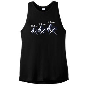 Mt Ever Mt Everer Mt Everest Dad Jokes Periodically Gift Ladies PosiCharge Tri-Blend Wicking Tank