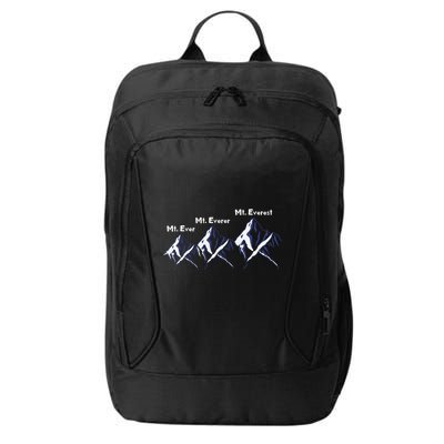Mt Ever Mt Everer Mt Everest Dad Jokes Periodically Gift City Backpack