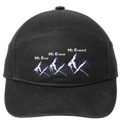 Mt Ever Mt Everer Mt Everest Dad Jokes Periodically Gift 7-Panel Snapback Hat