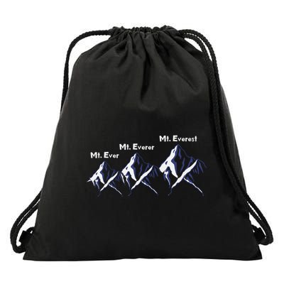 Mt Ever Mt Everer Mt Everest Dad Jokes Periodically Gift Drawstring Bag