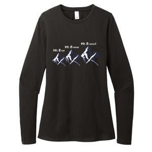 Mt Ever Mt Everer Mt Everest Dad Jokes Periodically Gift Womens CVC Long Sleeve Shirt