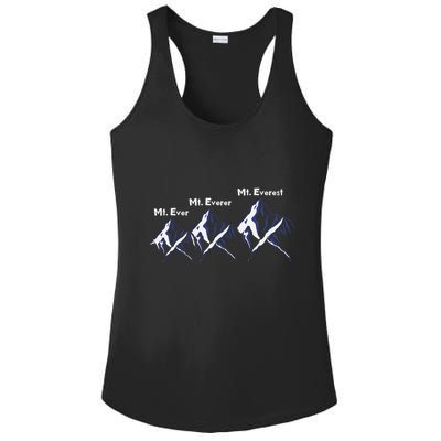Mt Ever Mt Everer Mt Everest Dad Jokes Periodically Gift Ladies PosiCharge Competitor Racerback Tank