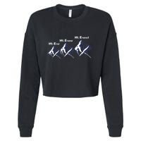 Mt Ever Mt Everer Mt Everest Dad Jokes Periodically Gift Cropped Pullover Crew