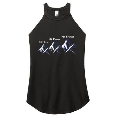 Mt Ever Mt Everer Mt Everest Dad Jokes Periodically Gift Women's Perfect Tri Rocker Tank