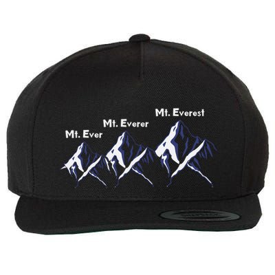 Mt Ever Mt Everer Mt Everest Dad Jokes Periodically Gift Wool Snapback Cap