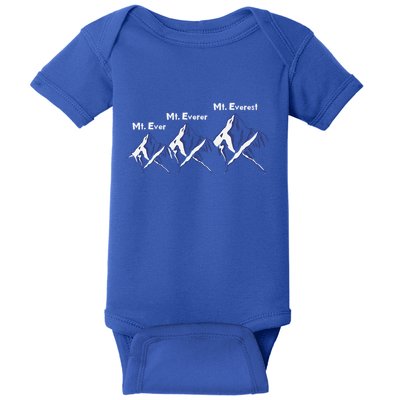 Mt Ever Mt Everer Mt Everest Dad Jokes Periodically Gift Baby Bodysuit