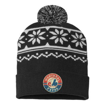 Montreal Expos USA-Made Snowflake Beanie