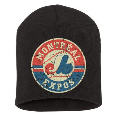 Montreal Expos Short Acrylic Beanie