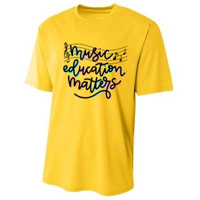 Music Education Matters Music Teacher Appreciation Performance Sprint T-Shirt