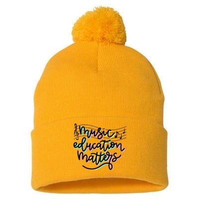 Music Education Matters Music Teacher Appreciation Pom Pom 12in Knit Beanie